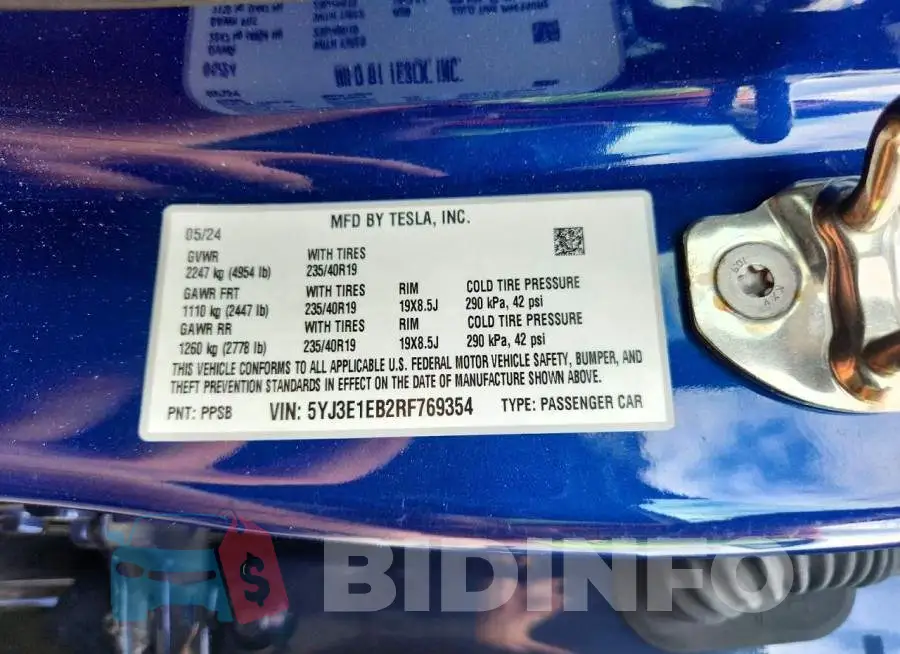 5YJ3E1EB2RF769354 Photo# 13