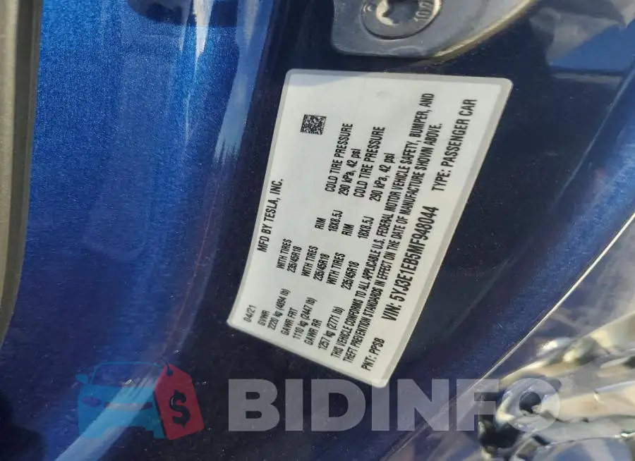 5YJ3E1EB5MF948044 Photo# 12
