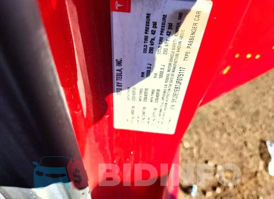 5YJ3E1EB7JF075117 Photo# 13