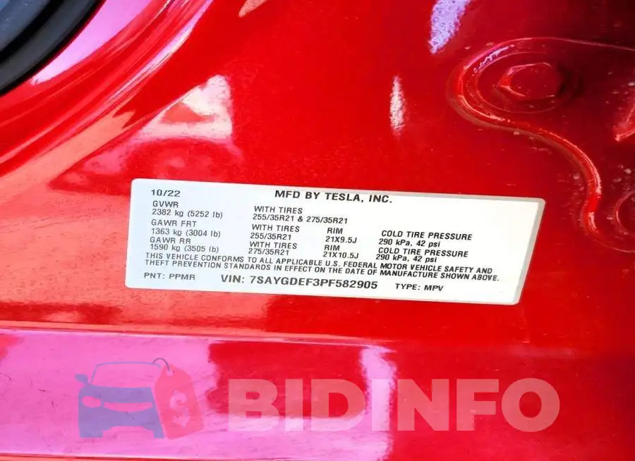 7SAYGDEF3PF582905 Photo# 12
