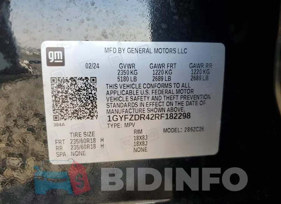 1GYFZDR42RF182298 Photo# 13