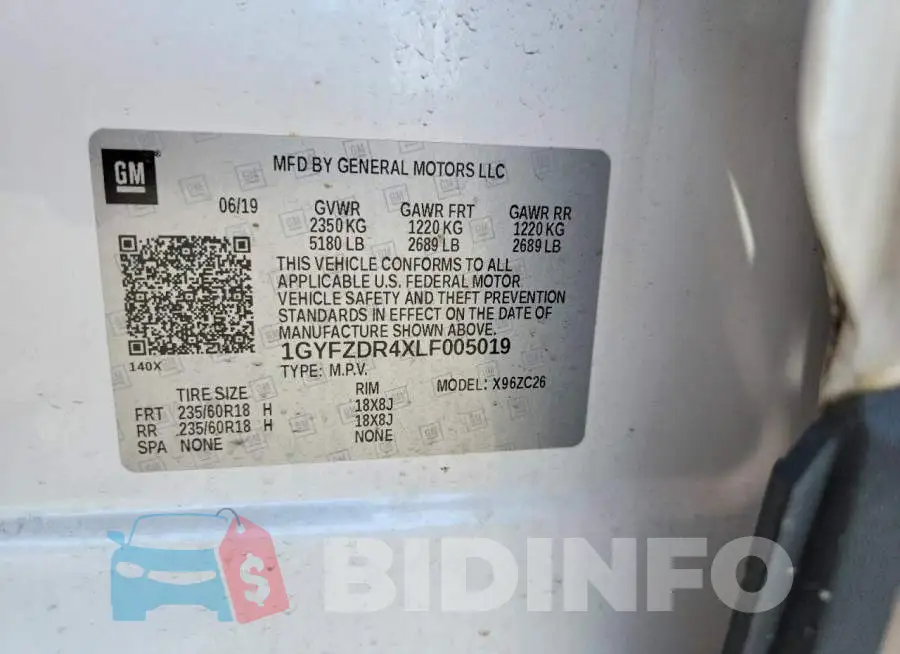 1GYFZDR4XLF005019 Photo# 13