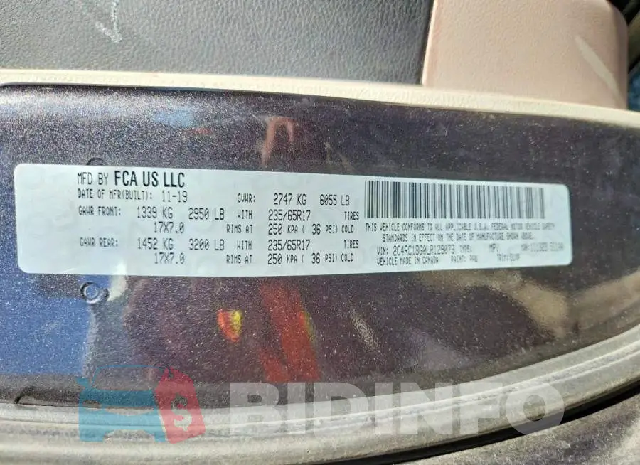 2C4RC1BG0LR129073 Photo# 13