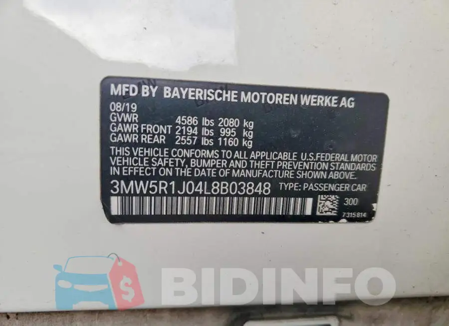 3MW5R1J04L8B03848 Photo# 12