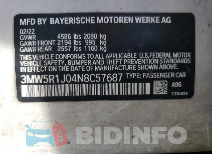 3MW5R1J04N8C57687 Photo# 12