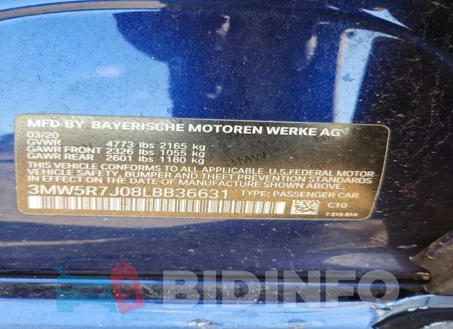 3MW5R7J08L8B36631 Photo# 12