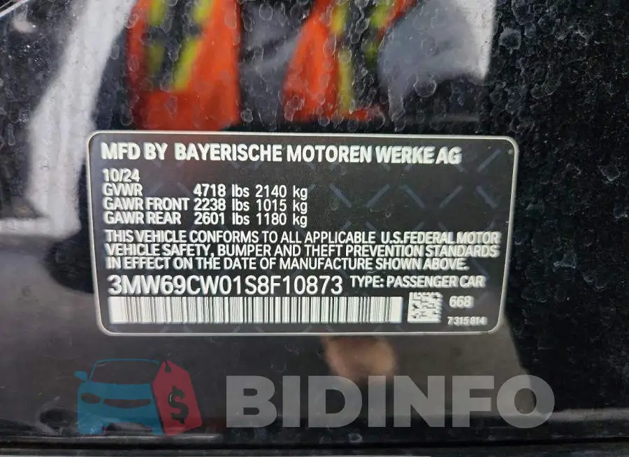 3MW69CW01S8F10873 Photo# 12