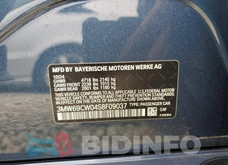3MW69CW04S8F09037 Photo# 13