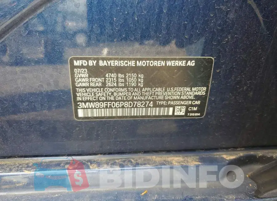 3MW89FF06P8D78274 Photo# 13