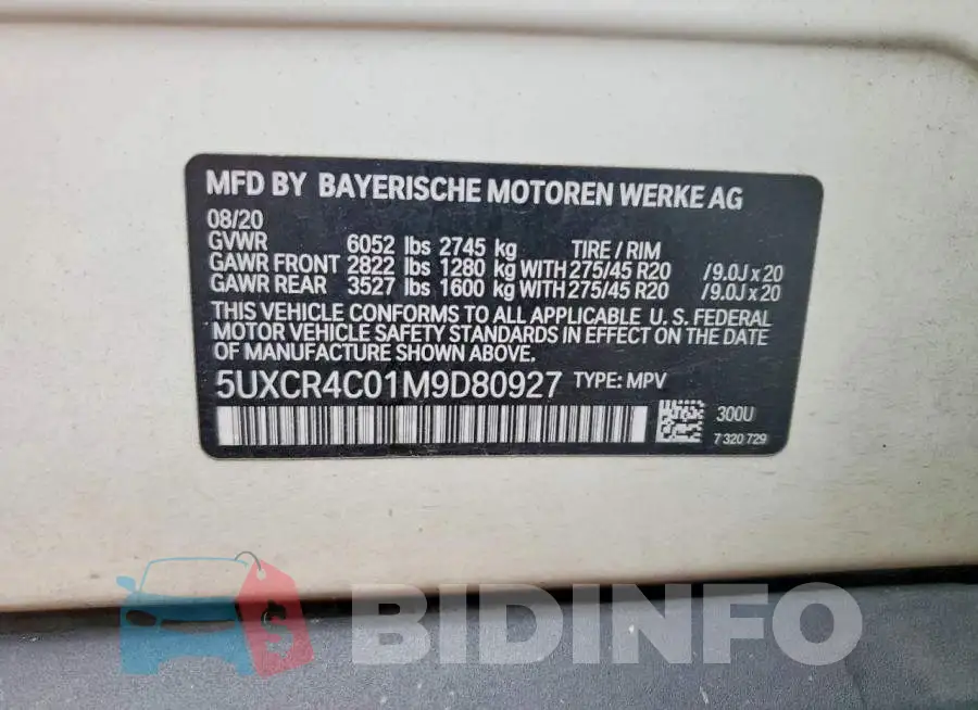 5UXCR4C01M9D80927 Photo# 13