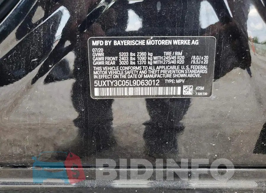 5UXTY3C05L9D63012 Photo# 12