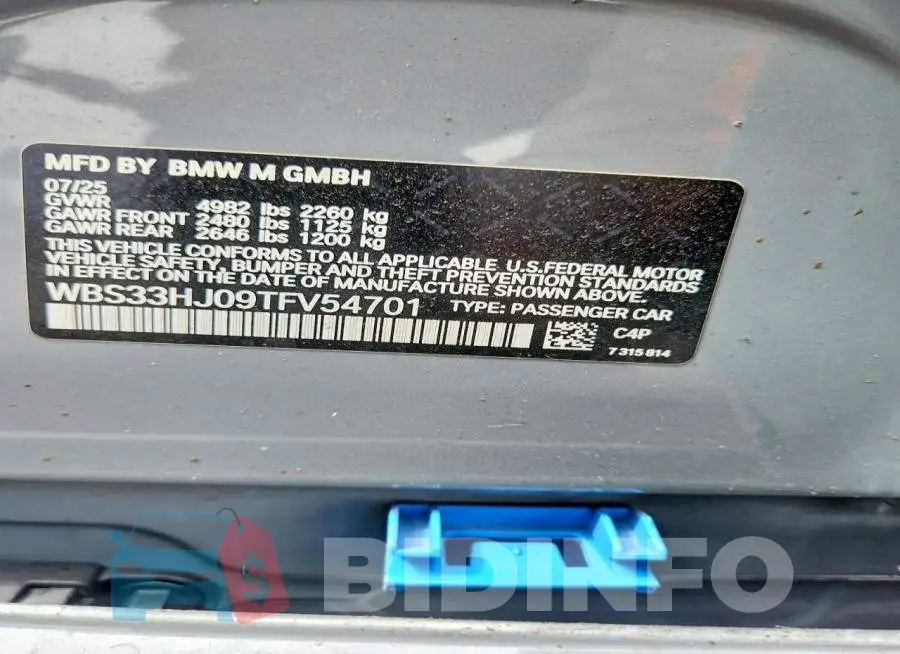 WBS33HJ09TFV54701 Photo# 12