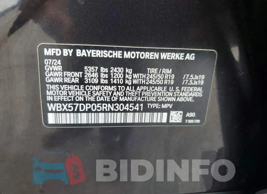 WBX57DP05RN304541 Photo# 13