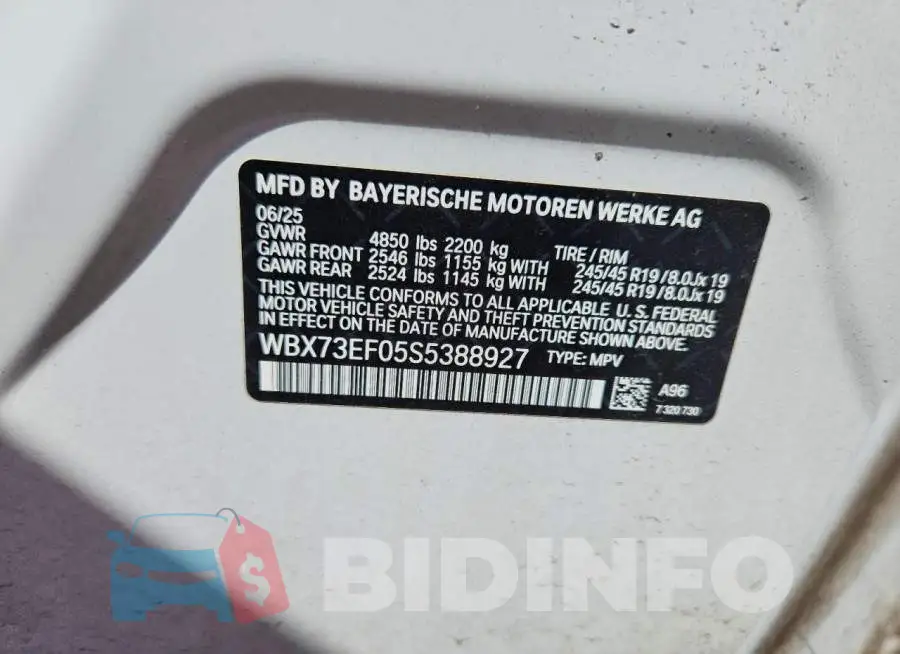 WBX73EF05S5388927 Photo# 12