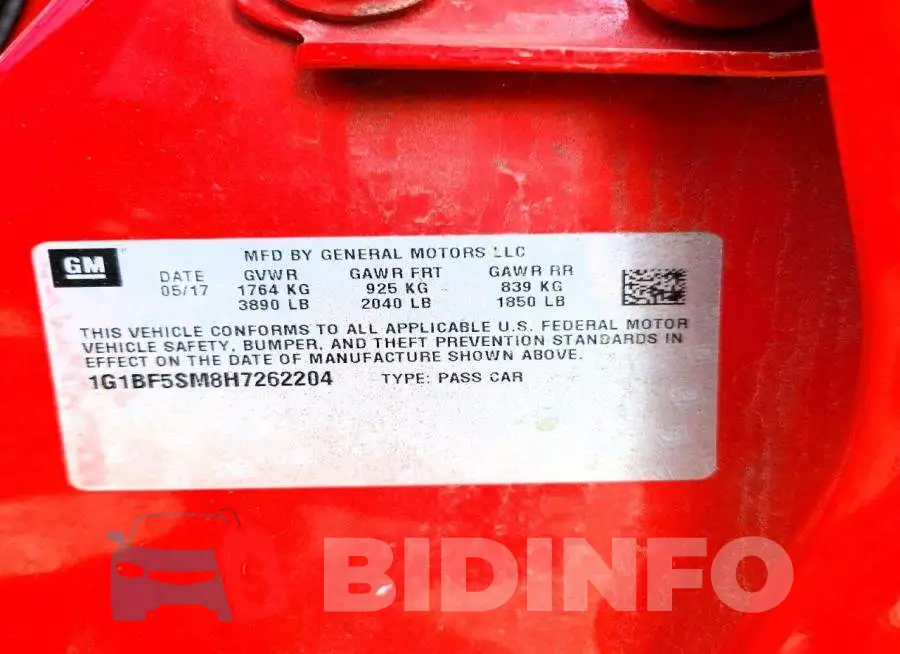 1G1BF5SM8H7262204 Photo# 12