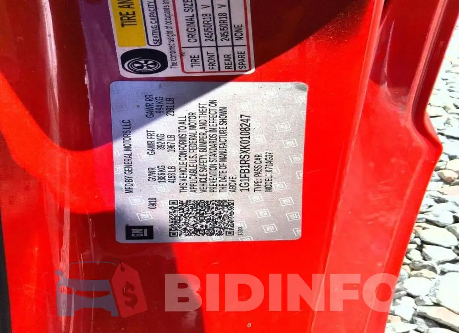 1G1FB1RSXK0108247 Photo# 13