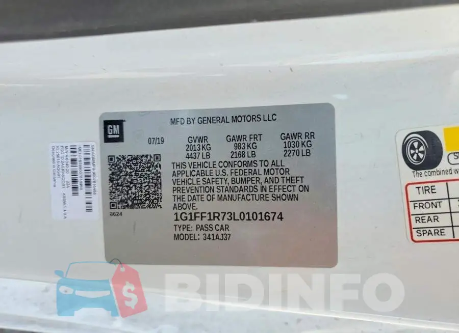 1G1FF1R73L0101674 Photo# 12