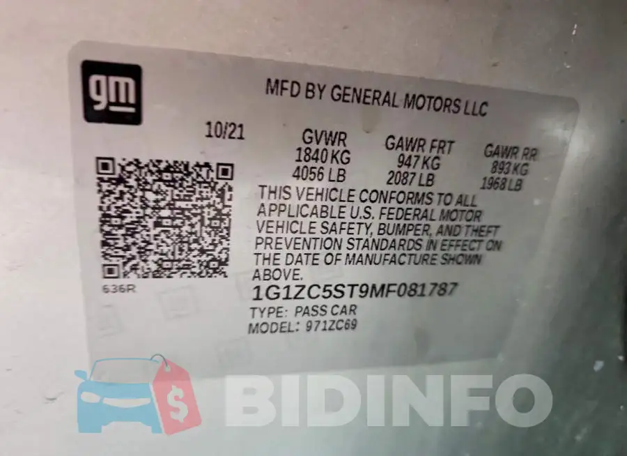 1G1ZC5ST9MF081787 Photo# 12