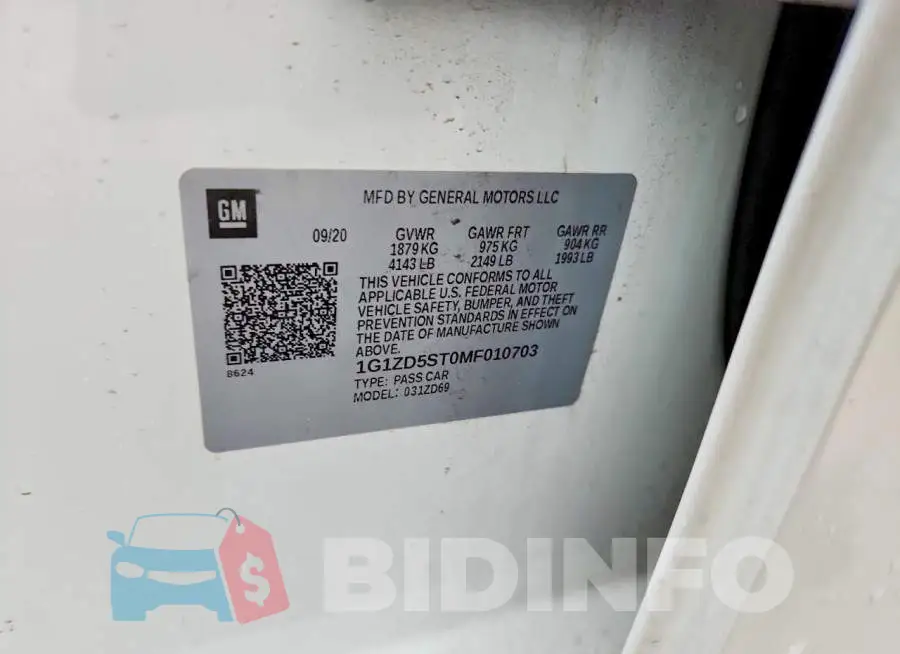 1G1ZD5ST0MF010703 Photo# 13