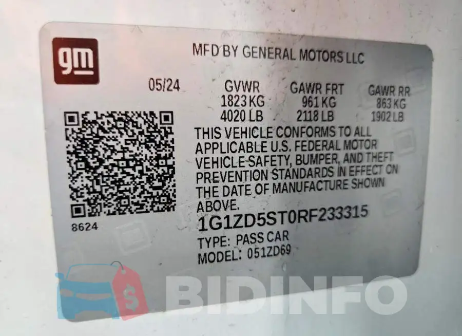 1G1ZD5ST0RF233315 Photo# 12