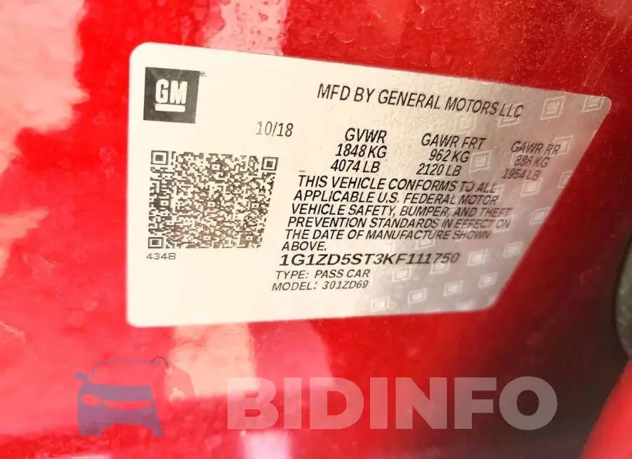 1G1ZD5ST3KF111750 Photo# 12