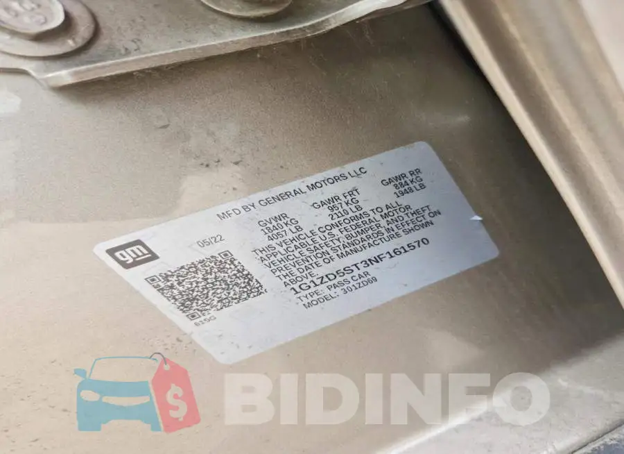 1G1ZD5ST3NF161570 Photo# 12