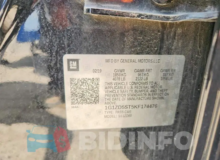 1G1ZD5ST5KF174476 Photo# 12