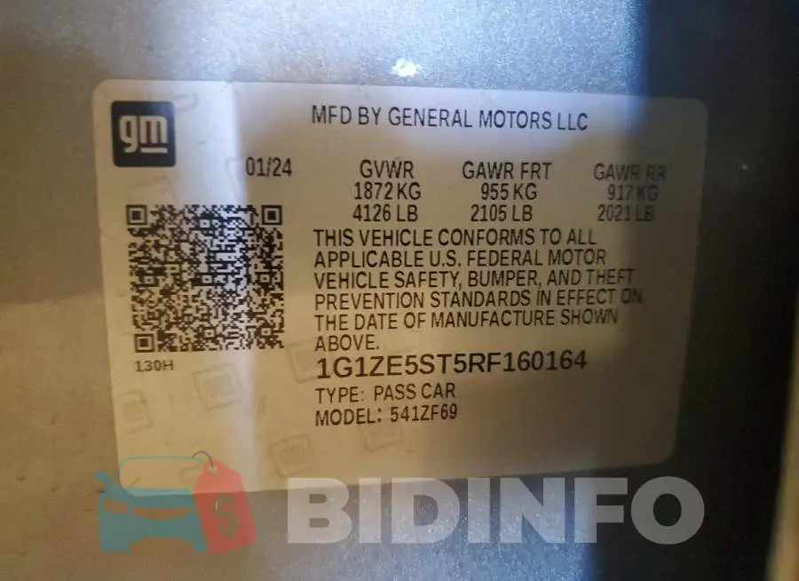 1G1ZE5ST5RF160164 Photo# 12