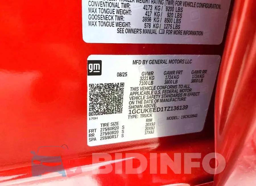 1GCUKEED1TZ136139 Photo# 12