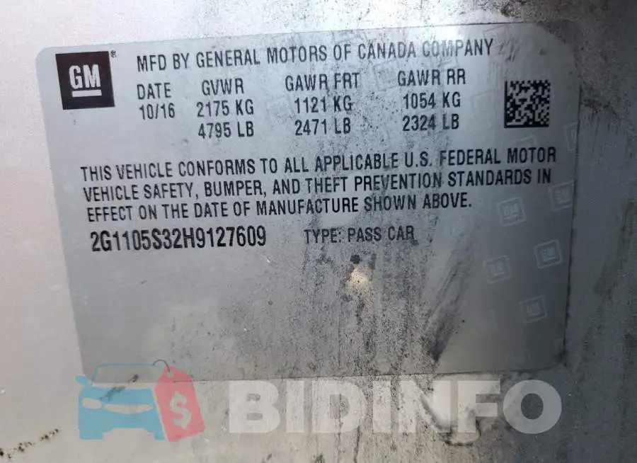 2G1105S32H9127609 Photo# 12