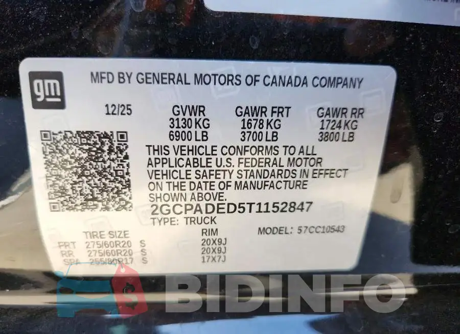 2GCPADED5T1152847 Photo# 12
