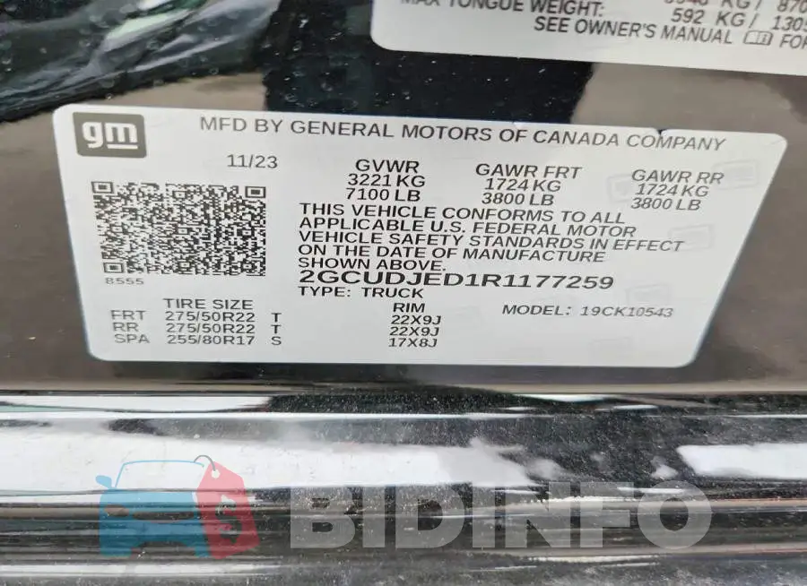 2GCUDJED1R1177259 Photo# 12