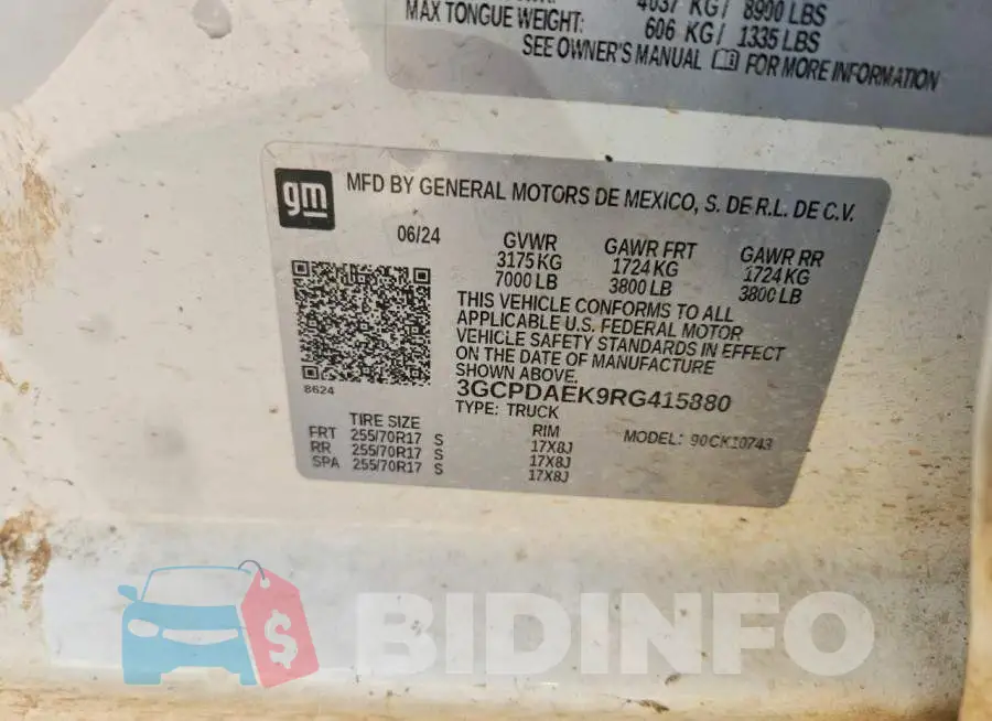 3GCPDAEK9RG415880 Photo# 12