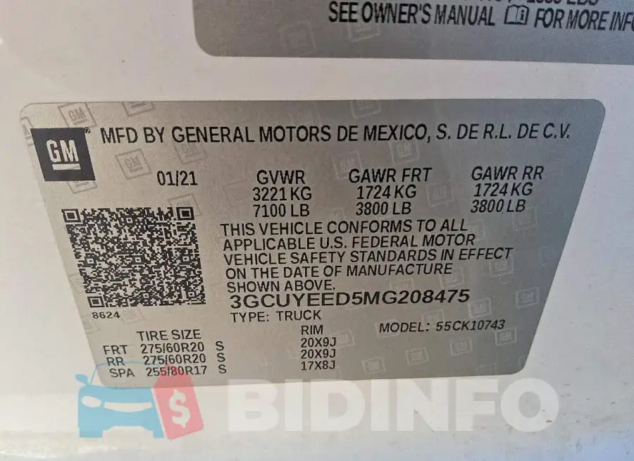 3GCUYEED5MG208475 Photo# 13