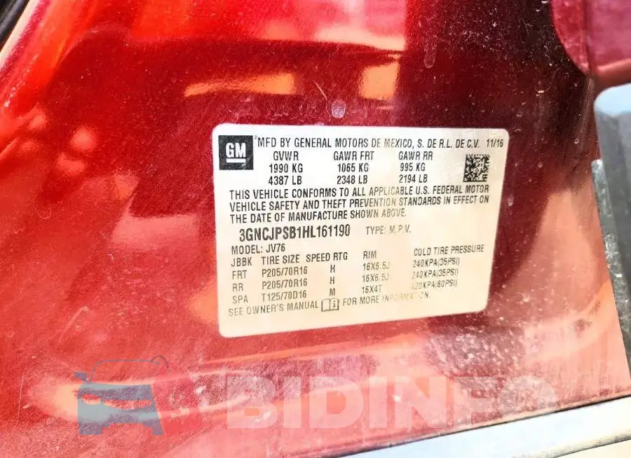 3GNCJPSB1HL161190 Photo# 13