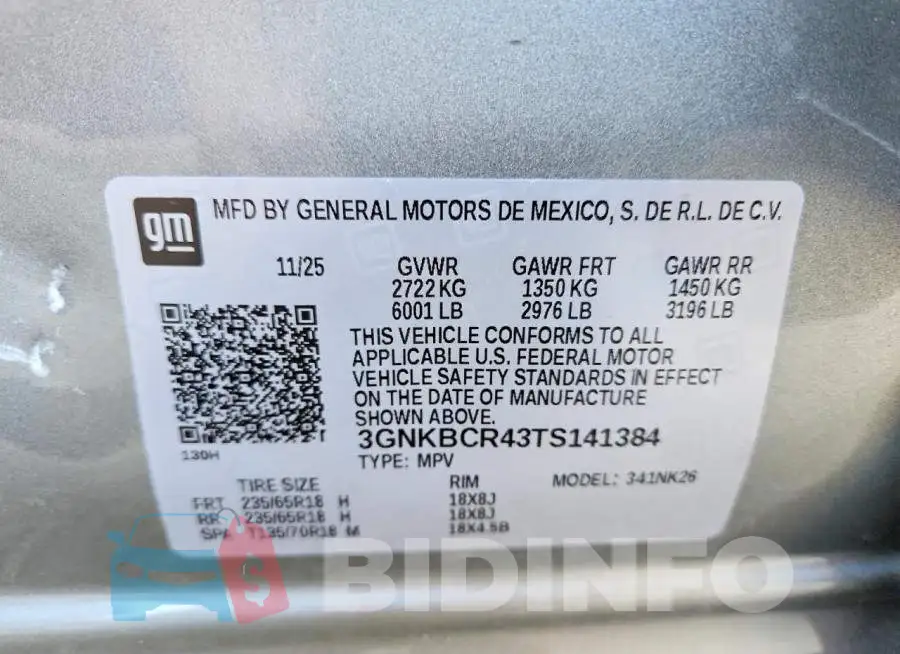 3GNKBCR43TS141384 Photo# 13