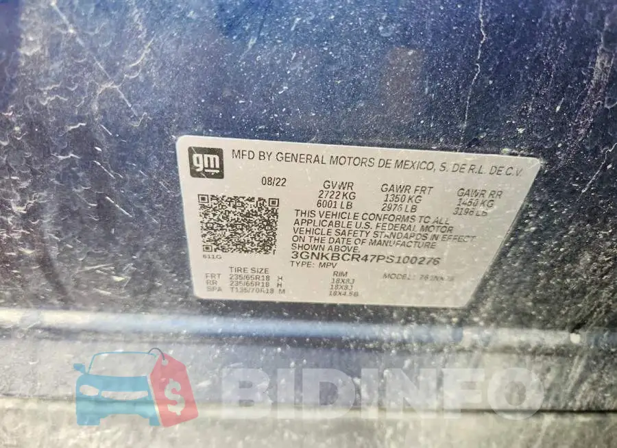 3GNKBCR47PS100276 Photo# 13