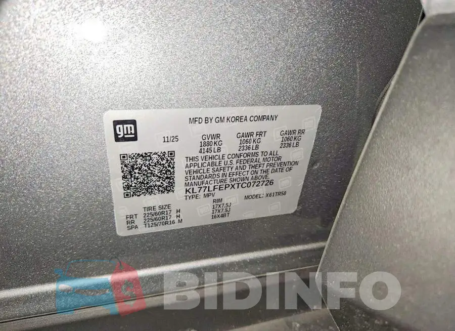 KL77LFEPXTC072726 Photo# 12