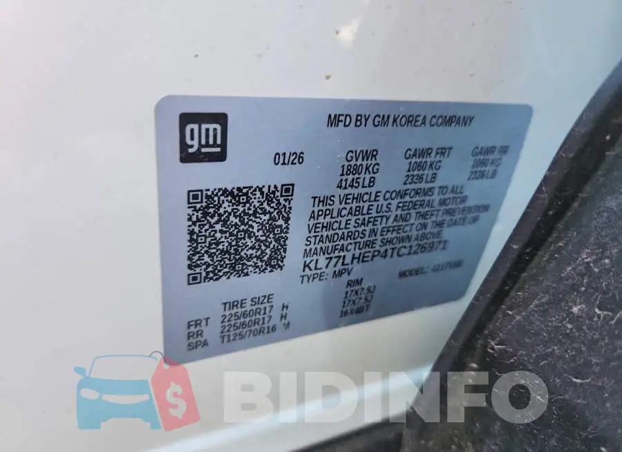 KL77LHEP4TC126971 Photo# 13