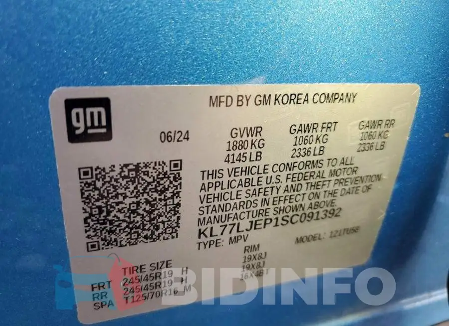 KL77LJEP1SC091392 Photo# 12