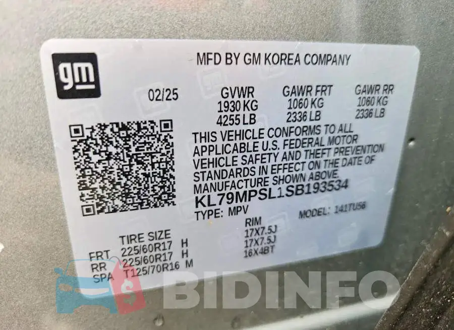 KL79MPSL1SB193534 Photo# 12