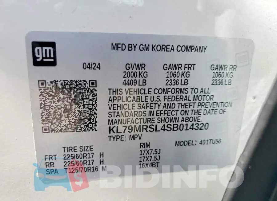 KL79MRSL4SB014320 Photo# 13