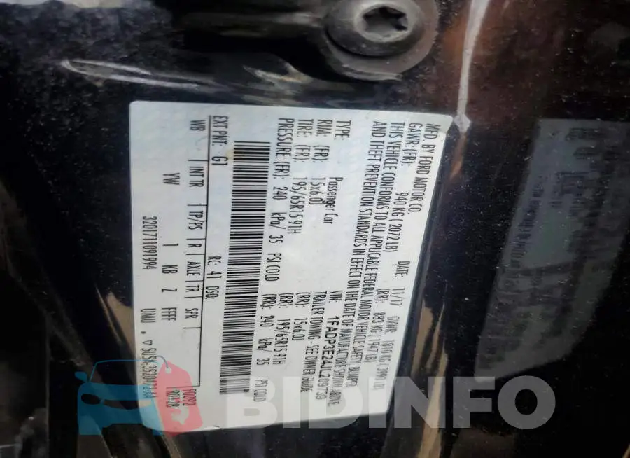 1FADP3E24JL209739 Photo# 12