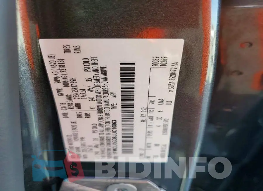 1FMCU0GD8JUC10863 Photo# 13