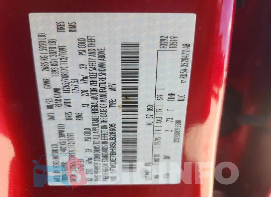 1FMDE7BH9SLB28605 Photo# 13