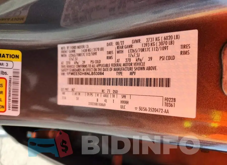 1FMEE5DH8NLB53084 Photo# 12