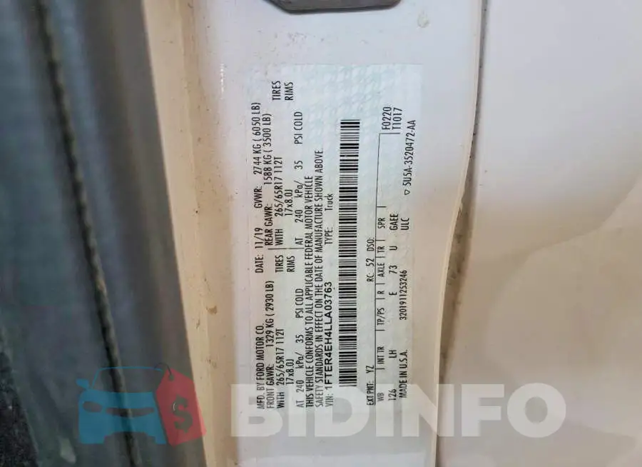 1FTER4EH4LLA03763 Photo# 13