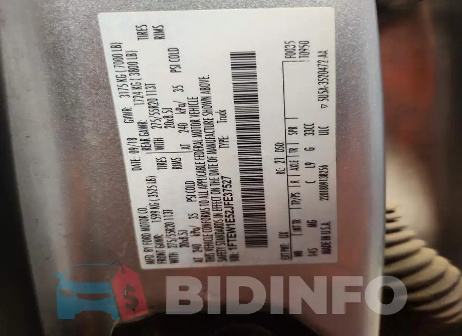 1FTEW1E52JFE37527 Photo# 12