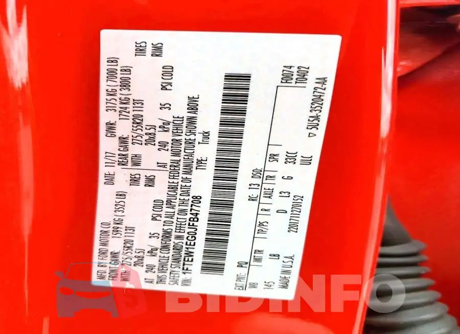 1FTEW1EG0JFB47708 Photo# 12