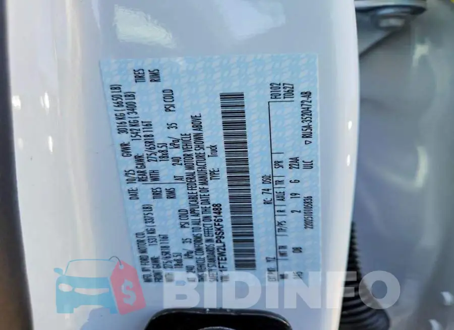 1FTEW2LP9SKF61488 Photo# 12